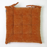 Housse de siège de chaise en velours texturé couleur argile 12