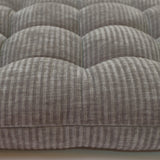 Housse de chaise en velours texturé gris 4