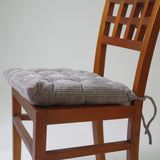 Housse de chaise en velours texturé gris 4