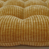 Housse de chaise en velours texturé moutarde 10