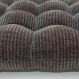 Housse de chaise en velours texturé, gris plomb 2