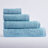Serviette en coton bleu clair 500 gr/m2