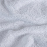 Serviette coton cardé 50x100cm blanc