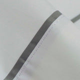 200 thread count cotton percale sheet set, white with piping