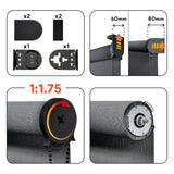 Estor enrollable Screen solar premium Grafito