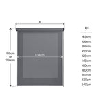 Estor enrollable Screen solar premium Grafito
