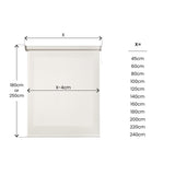 Estor enrollable motorizado Screen solar premium Nieve