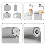 Estor enrollable motorizado Screen solar premium Gris