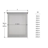 Estor enrollable motorizado Screen solar premium Gris