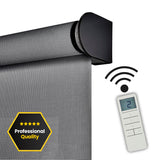 Estor enrollable motorizado Screen solar premium Grafito