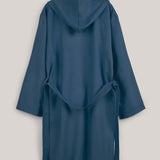 Peignoir en microfibre pour adulte, bleu marine