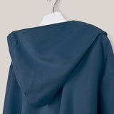 Peignoir en microfibre pour adulte, bleu marine