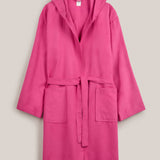 Peignoir adulte en microfibre framboise