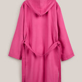 Peignoir adulte en microfibre framboise