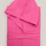 Peignoir adulte en microfibre framboise