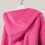 Peignoir adulte en microfibre framboise