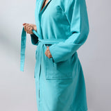 Mint adult microfiber bathrobe