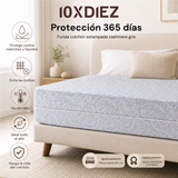 Gray cashmere printed mattress cover