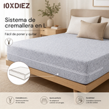 Gray cashmere printed mattress cover