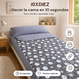 Adjustable sleeping bag cats