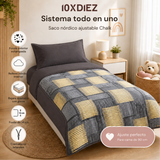 Adjustable chalk sleeping bag