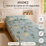 Sac de couchage nordique ajustable en fibre de coco