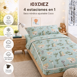 Sac de couchage nordique ajustable en fibre de coco