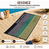Serviette de plage extrême en velours